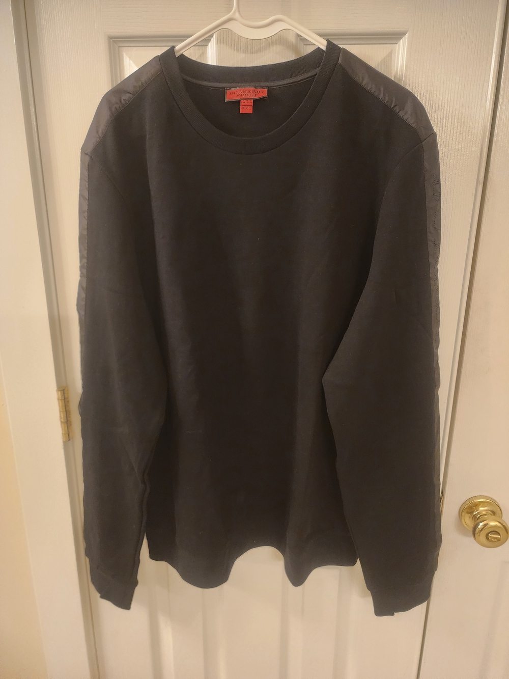 Burberry Crewneck Sweatshirt with Contrast Stripes
